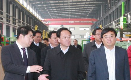 副市长胡绍军到6686体育网页登录装备产业园调研